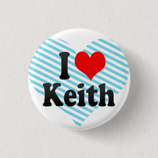 Ik hou van Keith Ronde Button 3,2 Cm
