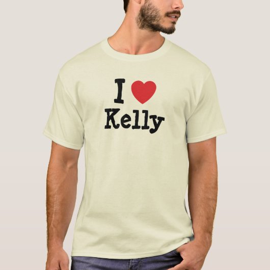 Ik hou van Kelly hart T-Shirt (Voorkant)