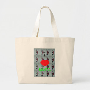 Ik hou van Kenia Art Print Grote Tote Bag