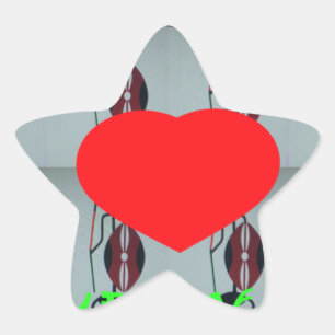Ik hou van Kenia Art Print Ster Sticker