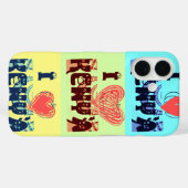 Ik hou van Kenia Case-Mate iPhone Case (Achterkant (horizontaal))