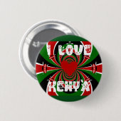 Ik hou van Kenia Hakuna Matata Gifts Round Button (Voorkant /achterkant)