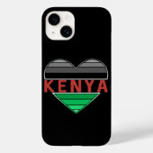 Ik hou van Kenia, Keniaans hart Case-Mate iPhone Case (Achterkant)