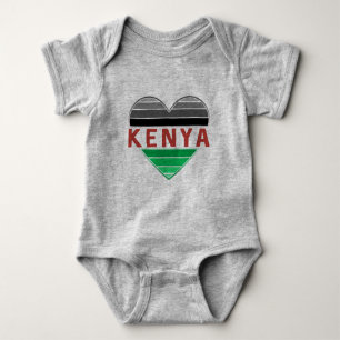 Ik hou van Kenia, Keniaans hart T-shirt