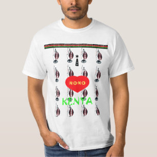 Ik hou van Kenia Maasai XOXO Hakuna Matata Zazzle T-shirt