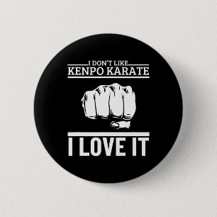 Ik hou van Kenpo Karate Grappig Trots Amerikaanse Ronde Button 5,7 Cm