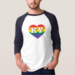 Ik hou van Kentucky Rainbow Heart T-shirt