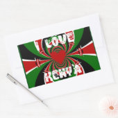 Ik hou van Kenya XOXO! Hakuna Matata Gifts Rechthoekige Sticker (Envelop)