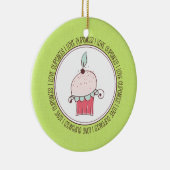 Ik hou van keramische kerstsieraden keramisch ornament (Rechts)