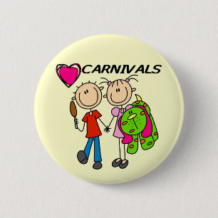 Ik hou van kermistenten en cadeaus ronde button 5,7 cm