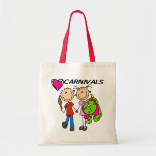 Ik hou van kermistenten en cadeaus tote bag