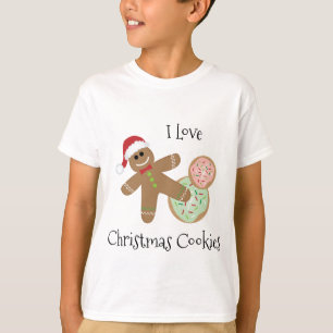 Ik hou van kerstkoekjes Gingerbrood Man T-shirt