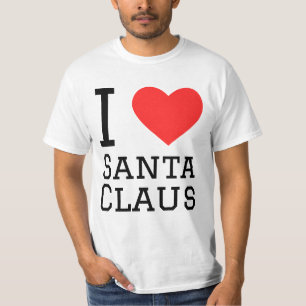 Ik hou van Kerstman Sticker T-shirt