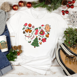 Ik hou van Kerstmis: feestelijk T-shirt