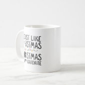 Ik hou van Kerstmis Koffiemok (Voorkant links)