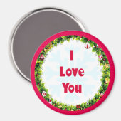 Ik hou van Kerstmis Magneet (Voorkant / Achterkant)