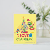 Ik hou van Kerstmis - MARVIN DE MARTIAN™ Feestdagenkaart (Staand voorkant)