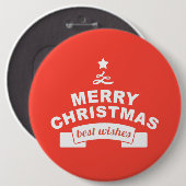 Ik hou van Kerstmis met compassie Ronde Button 6,0 Cm (Voorkant /achterkant)