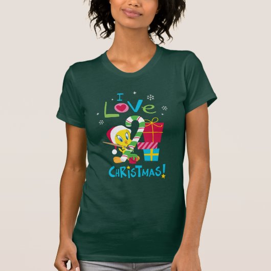 Ik hou van Kerstmis - TWEETY™ T-shirt (Voorkant)