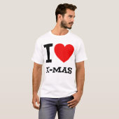 Ik hou van kerstT-shirt T-shirt (Voorkant volledig)