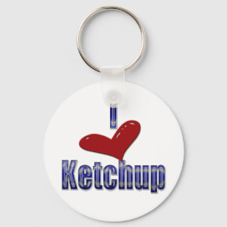 Ik hou van Ketchup Funny LOL Design Sleutelhanger