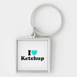 Ik hou van Ketchup Sleutelhanger