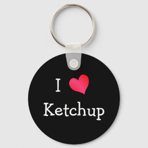 Ik hou van Ketchup Sleutelhanger