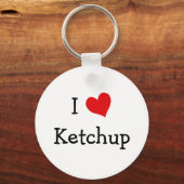 Ik hou van Ketchup Sleutelhanger (Voorkant)