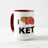 Ik hou van Keto Popular Bacon Mok (Voorkant links)