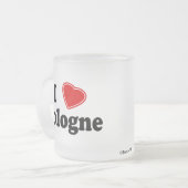 Ik hou van Keulen Matglas Koffiemok (Voorkant links)