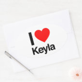 ik hou van keyla ovale sticker (Envelop)
