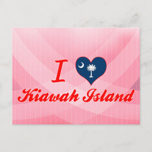 Ik hou van Kiawah Island, South Carolina Briefkaart
