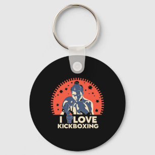 Ik hou van kickboksen Boksen Love Kickboxer Kickbo Sleutelhanger