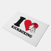 Ik hou van kickboksen deurmat (Schuin)