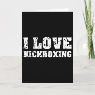 Ik hou van kickboksen fitness voor mannen vrouwen  kaart