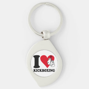 Ik hou van kickboksen sleutelhanger
