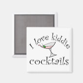 Ik hou van Kiddie cocktails magneet (Voorkant / Achterkant)