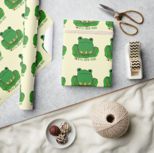 Ik hou van kikkers cadeaupapier