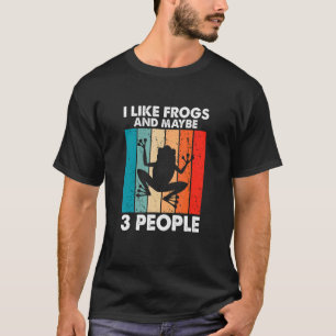 Ik hou van kikkers en misschien 3 mensen die Sarca T-shirt