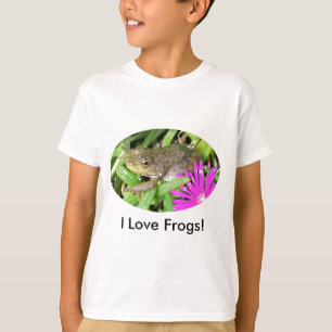 Ik hou van kikkers! Kaarten, Shirten en cadeauobje T-shirt