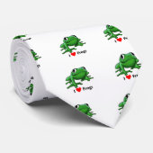 Ik hou van Kikkers Stropdas (Opgerold)