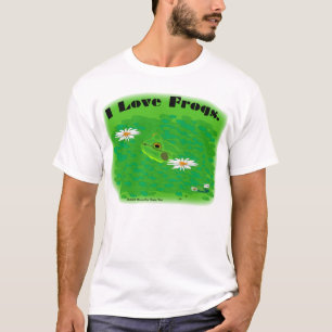 Ik hou van kikkers t-shirt