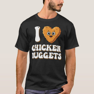 Ik Hou Van Kipnuggets Grappig Foodie Voor Kinderen T-shirt