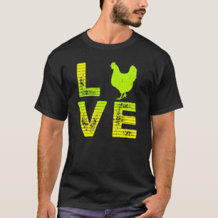 Ik Hou Van Kippen Boerderij Kip Minnende Jongens M T-shirt
