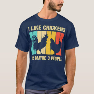 Ik hou van kippen Mannen W T-shirt