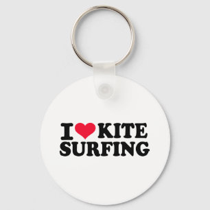 Ik hou van Kitesurfing Sleutelhanger