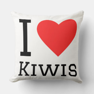 Ik hou van kiwi's kussen