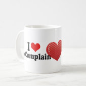 Ik hou van klagen koffiemok (Voorkant links)
