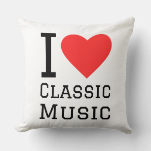 Ik hou van klassieke muziek kussen