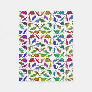 Ik hou van kleurrijke dinosauriërs... rugzak fleece deken